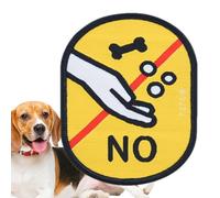 Autocollants de reconnaissance sociale pour chien - Tissu clair imprimé - Autocollants colorés pour animaux de compagnie - Étiquettes d'identification sociale multifonctionnelles pour collier