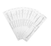 Autocollants de règle des sourcils jetables - 50pcs pour une mise en forme précise, en plastique non transparent, pour les débutants de maquillage et l'utilisation du voyage