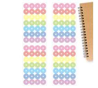 Autocollants de renforcement de trous - Cercles ronds autocollants - Protections de trous pour papier - Pour rédiger des notes volantes, des colis, des fournitures de livres, des prix, des étudiants