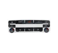 Autocollants de réparation Compatible Avec Ford Pour Mondeo MK4 Pour S-Max 2006 2007 2008 2009 2010 2011 2012 2013 2014 2015 Autocollants Réparation Boutons Autocollants Contrôle Climatique Argentés(B