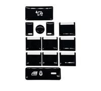 Autocollants de réparation Compatible Avec Range Pour Rover Pour Sport L494 Pour Vogue L405 Pour Discovery 5 Boutons Noirs Mode Couverture Autocollants De Voiture Réglage Serrure De Porte(Window contr
