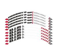 Autocollants de roue à vélo Wtb- Fre-Quen-Cy-I19 Wheel Set Stickers Bike de 27,5 pouces roues de roue de montagne Autocollants de jante Stickers Bike Sticks Jims décalcomanies ( Color : 29 white red )