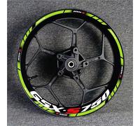 Autocollants De Roue De Moto pour Suzuki GSX-S750 GSX750S GSXS750 GSX-S 750 Autocollants Réfléchissants pour Jantes De Moto Roue Stickers Ensemble Complet(Couleur1)
