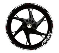 Autocollants De Roue De Moto pour Yamaha YZF R15 YZFR15 YZF R 15 17 Pouces, Autocollants De Décoration Réfléchissants pour Jantes Roue Stickers Ensemble Complet(Couleur 11)