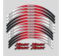 Autocollants De Roue Moto Bord Sport Film Réfléchissant À Rayures pour Yamaha XMAX300 XMAX250 Xmax125(Style 11)