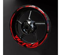 Autocollants De Roue Moto Garniture Réfléchissante Jante Décalcomanies Imperméables Accessoires pour Yamaha YZF R6 2017-2022 des pièces de Rechange(Style 6)