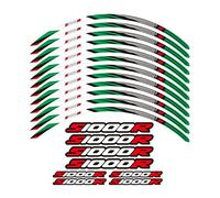 Autocollants De Roue Moto pour BMW S1000 S 1000 R 1000R 2014 15 16 2017 2018 2019 2020 2021 2022 2023 Accessoires Décalque Jante Étanche S1000R