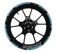 Autocollants De Roue Moto Réfléchissants, Modification Jante Imperméables, Ensemble 17 Pouces pour Kawasaki Z1000 des pièces de Rechange(Style 18)
