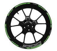 Autocollants De Roue Moto Réfléchissants, Modification Jante Imperméables, Ensemble 17 Pouces pour Kawasaki Z1000 des pièces de Rechange(Style 13)
