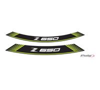 AUTOCOLLANTS DE ROUES PUIG KAWASAKI Z650 VERT - L'ensemble AVEC est composE de 8