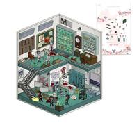 Autocollants de scène 3D - Créez vos propres autocollants artisanaux | Fournitures de papercraft sur le thème pour le scrapbooking, le journal, le soulagement du stress | Créatif pour le scrapbooking