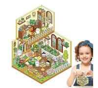 Autocollants de scène miniature 3D, scènes d'autocollants pour adultes | Faites vos propres autocollants de maison - Décor des planificateurs, artisanat de scrapbooking pour adultes, faveurs de fête