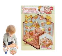Autocollants de scène miniatures, kit d'autocollants de scène miniatures | Autocollants de scrapbooking avec effet - Créez vos propres autocollants de scène, autocollants de dessin animé pour petites