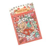 Autocollants de scène pour festival, réveillon de Noël, autocollants décoratifs pour enfants, filles, garçons, scène de Noël