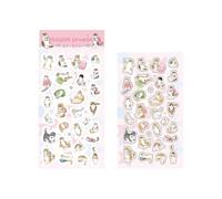 Autocollants de scrapbooking en forme de chat Unique Étiquette auto-adhésive Structure papier pour planificateur Journal Feuilles de papier créatives avec chats