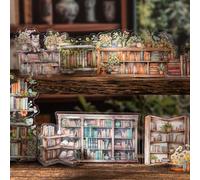 Autocollants de scrapbooking pour bullet journal, accessoires de livres, thèmes autocollants décoratifs pour journal, planificateurs, album photo (lecture du couloir)