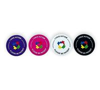 Autocollants de sensibilisation à l'autisme - I Have Autism Please Be Patient - Circulaire de 6 cm (Violet, 5)