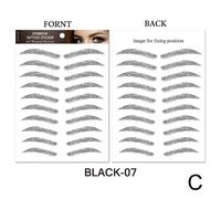 Autocollants De Sourcils Ressemblant À Des Cheveux 6d,Stickers De Maquillage Imperméables,Longs Et Naturels.C.
