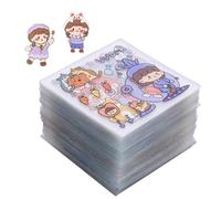 Autocollants de style anime - Kawaii Girls - Kit de décoration imperméable | Compilation d'œuvres d'art de dessin animé colorées, culture jeune, mélange visuel, collection de personnages de