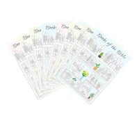 Autocollants de suivi - Ensemble de 8 décalcomanies pour livres bibliques, suivi de journal d'aide à la lecture | Fournitures de scrapbooking chrétien, accessoires de décoration de planificateur pour