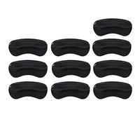 Autocollants de talon en Silicone, semelles intérieures protection des talons, taille réglable, coussinets adhésifs antidérapants, soulagement la douleur, insertion soins pieds(Black-10Pcs)