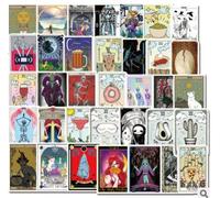 Autocollants De Tarot Kawaii, Étiquette De Papeterie, Scrapbooking, Artisanal, Décoratif, Pour Agenda, Agenda, Diy Bricolage, 50 Pièces/Lot