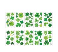 Autocollants de tatouage à thème vert, peinture irlandaise, autocollants de tatouage imperméables(10 PCS B)
