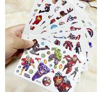 Autocollants de tatouage Avengers Iron Man, 1 pièce, nouveaux, imperméables, originaux, super-héros Marvel, fournitures pour fête d'anniversaire, cadeau de dessin animé