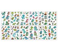 Autocollants De Tatouage De Petits Dinosaures Pour Enfants, Imperméables Et Respectueux De L'Environnement, Autocollants De Tatouage De Récompense Pour L'Éducation Précoce De La Maternelle 120 * 76mm