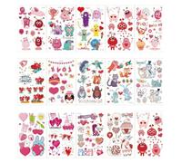 Autocollants De Tatouage De Saint-Valentin Pour Enfants, Respectueux De L'Environnement, Imperméables Et Durables, Ambiance De Festival De Fête, Tatouages Rigolos Et Mignons 120×75mm
