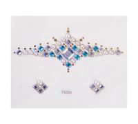 Autocollants de tatouage en strass for le visage, autocollants for le front en diamant for filles(FG326)