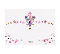 Autocollants de tatouage en strass for le visage, autocollants for le front en diamant for filles(FG312)