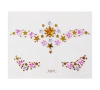 Autocollants de tatouage en strass for le visage, autocollants for le front en diamant for filles(FG321)