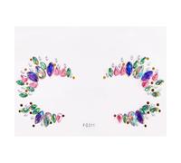 Autocollants de tatouage en strass for le visage, autocollants for le front en diamant for filles(FG311)