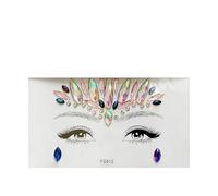 Autocollants de tatouage en strass for le visage, autocollants for le front en diamant for filles(FG4012)