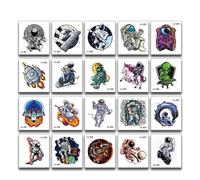 Autocollants de tatouage for enfants, autocollants de tatouage temporaires for garçons, modèle de robot(20 pcs G)
