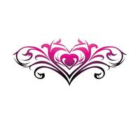 Autocollants de tatouage for le bas du ventre, autocollants de tatouage imperméables à la taille sexy, bikini(MM-002)