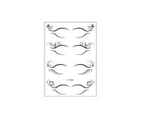 Autocollants de tatouage for le visage et les yeux, maquillage du visage de fête, autocollants(YY-006)