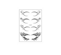 Autocollants de tatouage for le visage et les yeux, maquillage du visage de fête, autocollants(YY-007)
