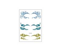 Autocollants de tatouage for le visage et les yeux, maquillage du visage de fête, autocollants(YY-012)
