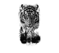 Autocollants de tatouage imperméables corps petit bras autocollants de tatouage Animal Totem hommes et femmes autocollants de tatouage universels