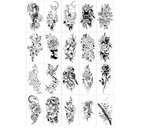 Autocollants De Tatouage Imperméables, Durables, Réalistes, Sexy, Grande Image, Couverture De Fleur
