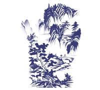 Autocollants de tatouage imperméables, marqueur corporel paysage dos complet, semi-permanent pour adultes et enfants