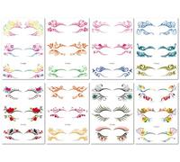 Autocollants De Tatouage Jetables Pour Cils Inférieurs, Imperméables Et Résistants À La Transpiration, Pour Un Maquillage Réaliste. 150X105mm A222