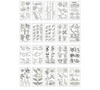 Autocollants De Tatouage Lumineux, Carnaval De Festival De Musique De Bar De Discothèque, Tatouage De Notes De Fluorescentes, Autocollants De Visage Cool Et Brillants 105 * 60MM