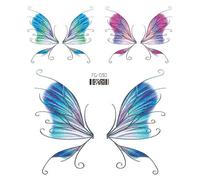 Autocollants De Tatouage Papillon 5 Feuilles