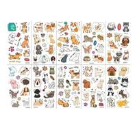 Autocollants De Tatouage Pour Animaux De Compagnie, Imperméables, En Sueur, Pour Enfants, Dessins Animés, Hommes Et Femmes, Personnalisés, Fête, Jouets Pour Enfants, Autocollants Amusants 172X96mm