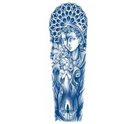 Autocollants De Tatouage Pour Bras Complet, 2 Pièces, Autocollants De Tatouage Semi-Permanent À Base De Plantes Pour Les 15 Derniers Jours