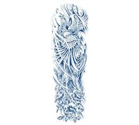 Autocollants De Tatouage Pour Bras Complet, 2 Pièces, Autocollants De Tatouage Semi-Permanent À Base De Plantes Pour Les 15 Derniers Jours