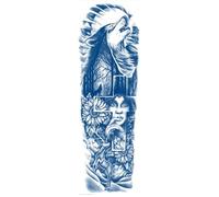Autocollants De Tatouage Pour Bras Complet, 2 Pièces, Autocollants De Tatouage Semi-Permanent À Base De Plantes Pour Les 15 Derniers Jours
